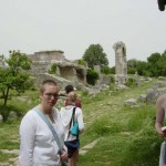 Carsulae - Cardus Maximum with forum in the background