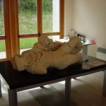 Carsualae  Museum - Statue being restored